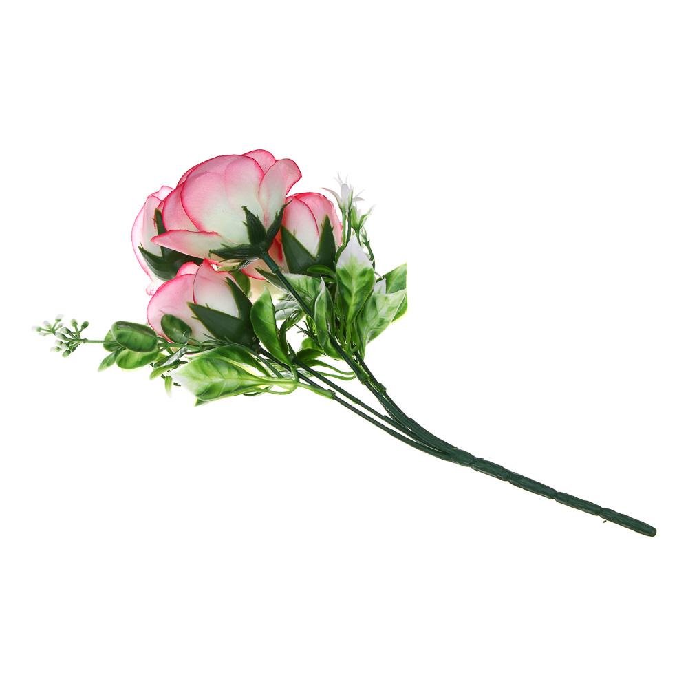 LADECOR Букет искусственных цветов розы, 31 см, ткань, пластик, железная проволока, 4 цвета - #4