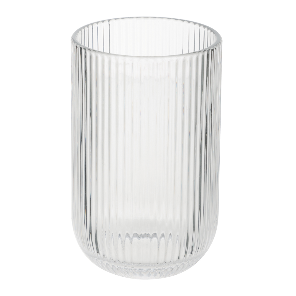 MILLIMI Стакан Грея, 400мл, стекло, прозрачный, рифленый - #1