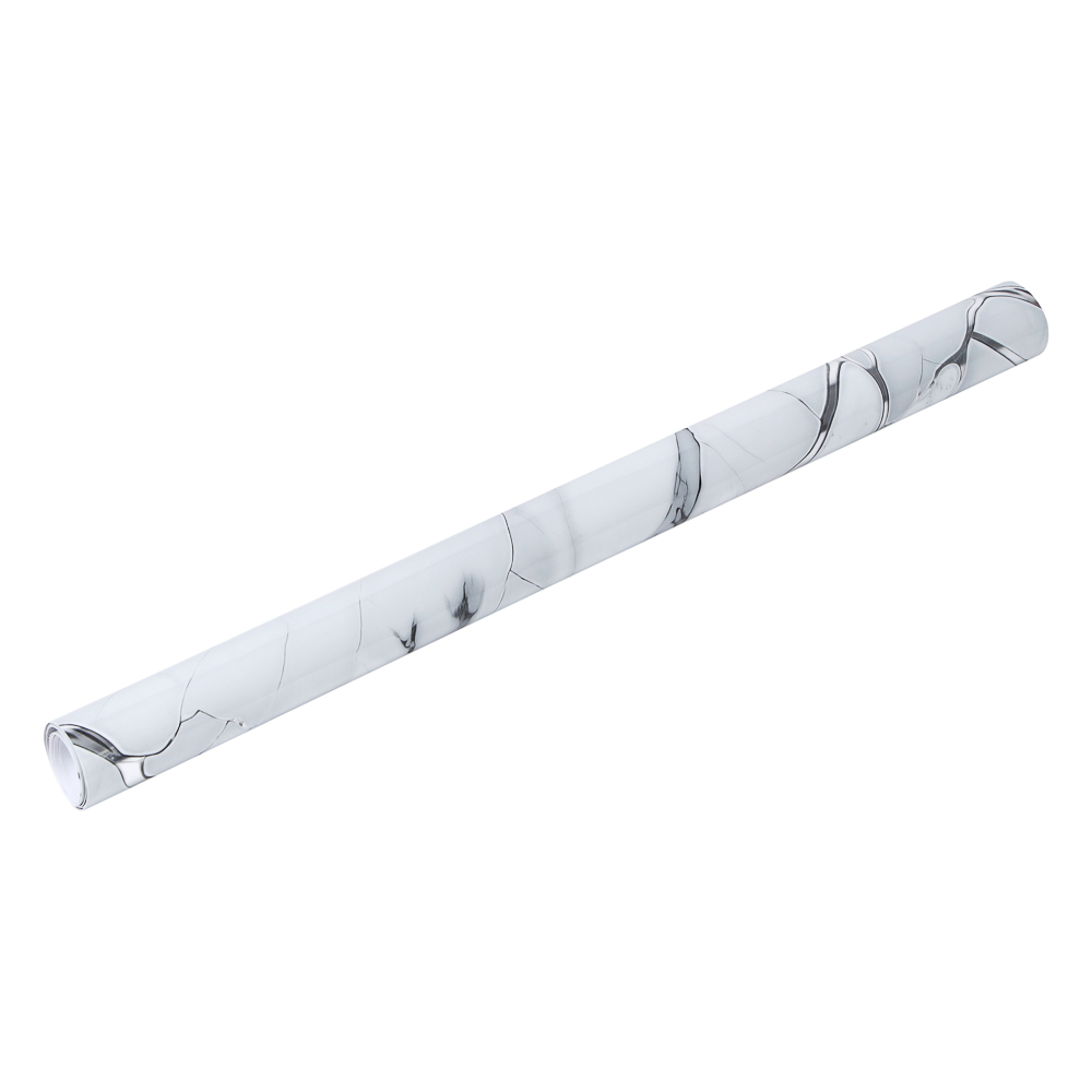 Гибкое стекло тм VETTA Мрамор, 80x120x0,08см, ПВХ, цвет белый с серебром - #4