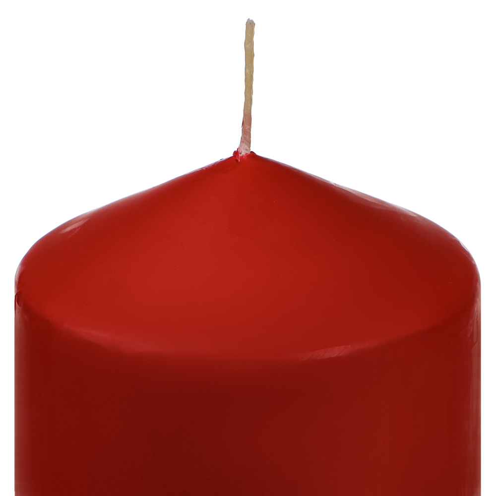 Свеча пеньковая Ladecor, красная, 7х10 см - #3