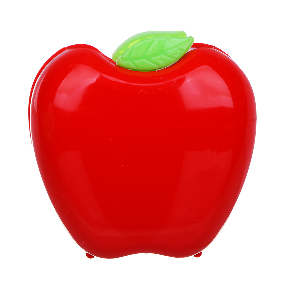 Подставка-стакан для канцелярских принадлежностей, в форме яблока, пластик, 9х8,7х7,5см, 2 цвета - #4