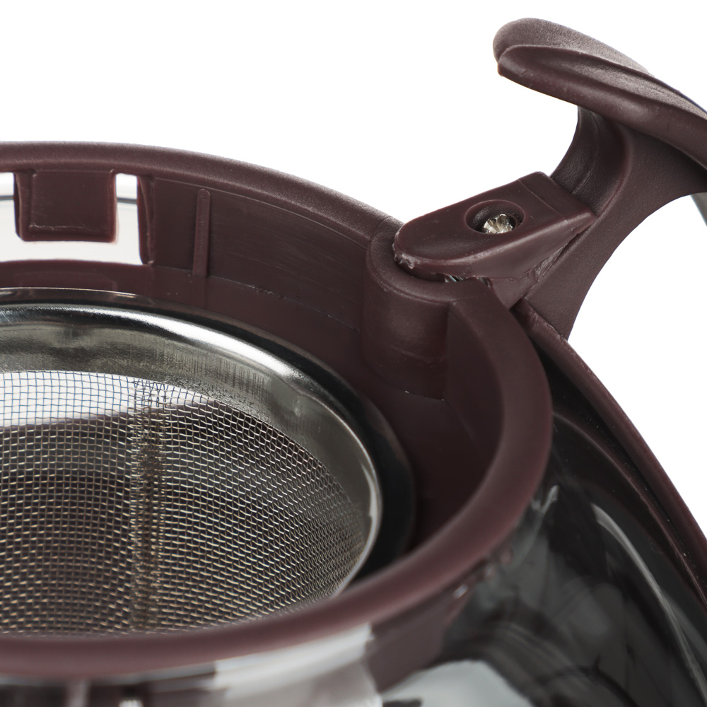 VETTA Чайник заварочный 750мл, овальный, ситечко из нержавеющей стали, стекло, полипропилен - #5