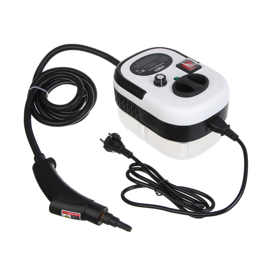 LEBEN Пароочиститель, 1.2л, 2500Вт, 6 режимов, 9 насадок, 220в - #7