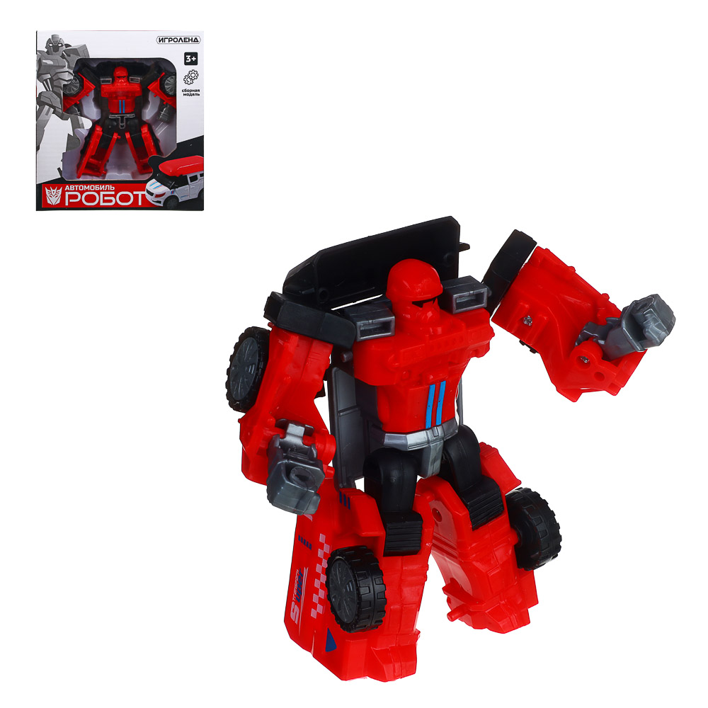 ИГРОЛЕНД Игрушка в виде машины с трансформацией, ABS, 15,8х8,5х7 см - #1