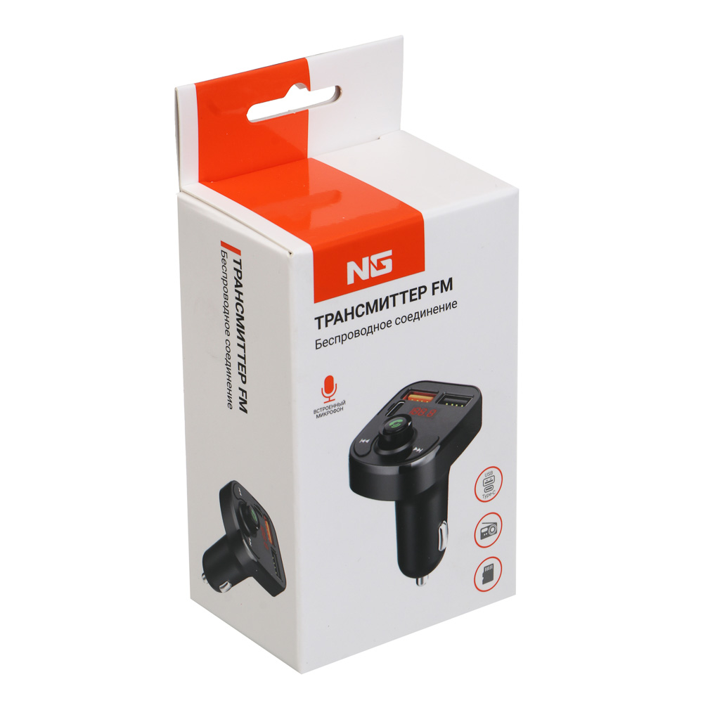 NG Трансмиттер FM, беспроводное BT соединение, USB-A, USB-C, быстрая зарядка QC, PD - #7