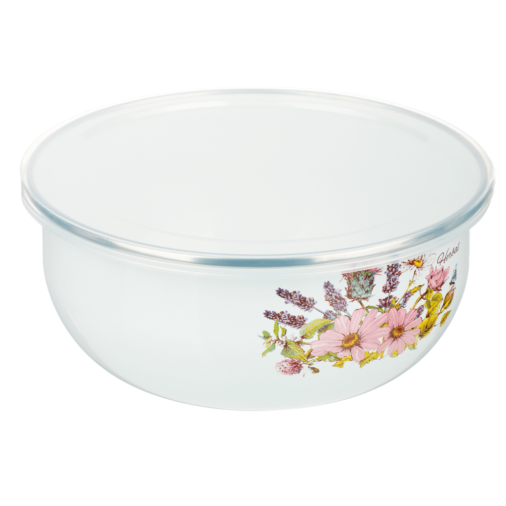 Набор мини-кастрюли 2шт.+салатник 1шт., с крышками, 6 пр (14/16/+14см, 0,7/1,1+0,7л) "Ботаника" - #3