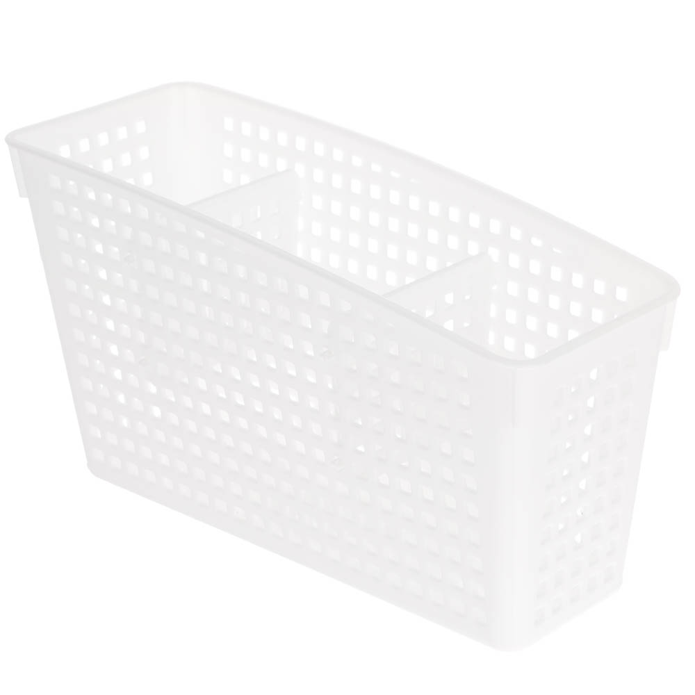 Органайзер Лофт с перегородками 245х95х140 мм белый, серый - #8