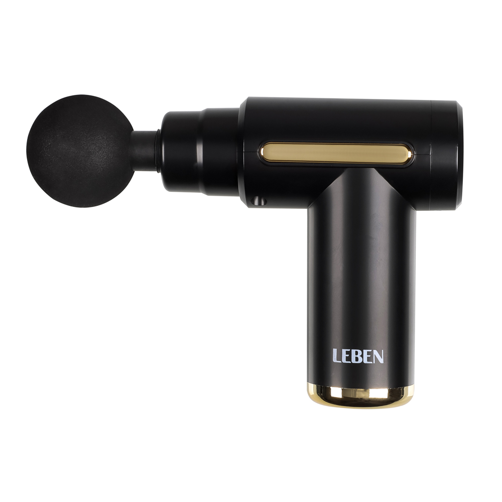 LEBEN Массажёр перкуссионный, 6 режимов, 1200мАч, чёрный - #1