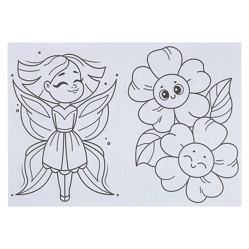 ПРОФ-ПРЕСС Раскраска с мелками, бумага, 16,5х23см, 16 стр, 5 дизайнов - #8