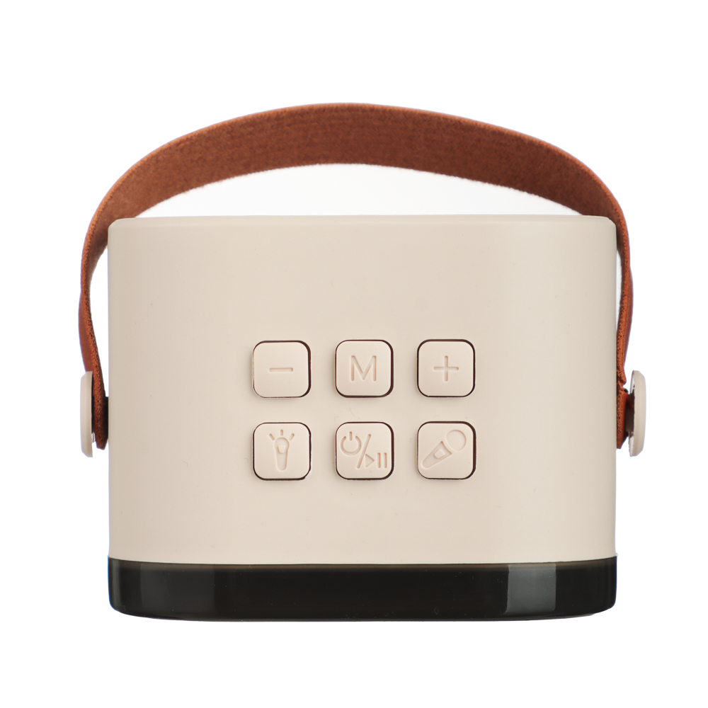 Колонка беспроводная BY Party караоке, 2 микрофона, 3Вт, 400мАч, BT5.3, USB, ВШГ 9x9x7см, белый - #8