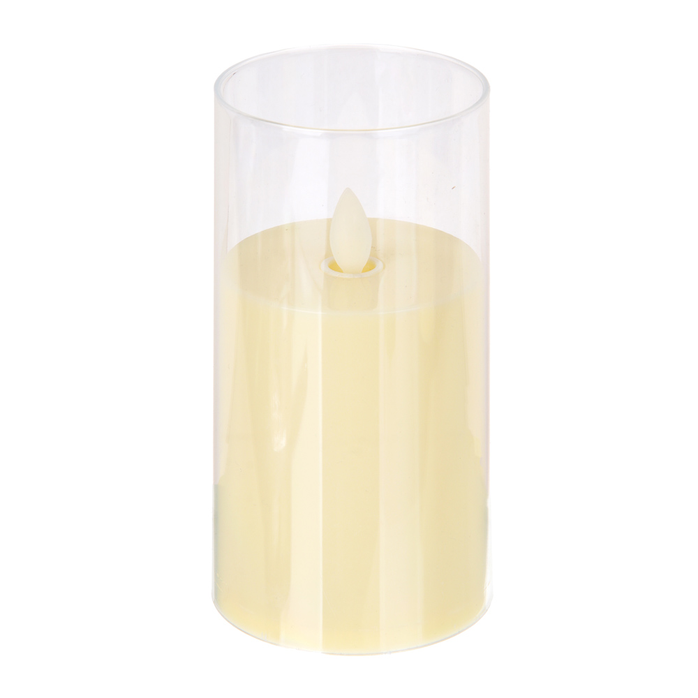 СНОУ БУМ Набор 3шт,светильник дек.LED в виде свечи, 7,8х10/12,5/15см,PP,PS,3хAАА,эффект движ.пламени - #2