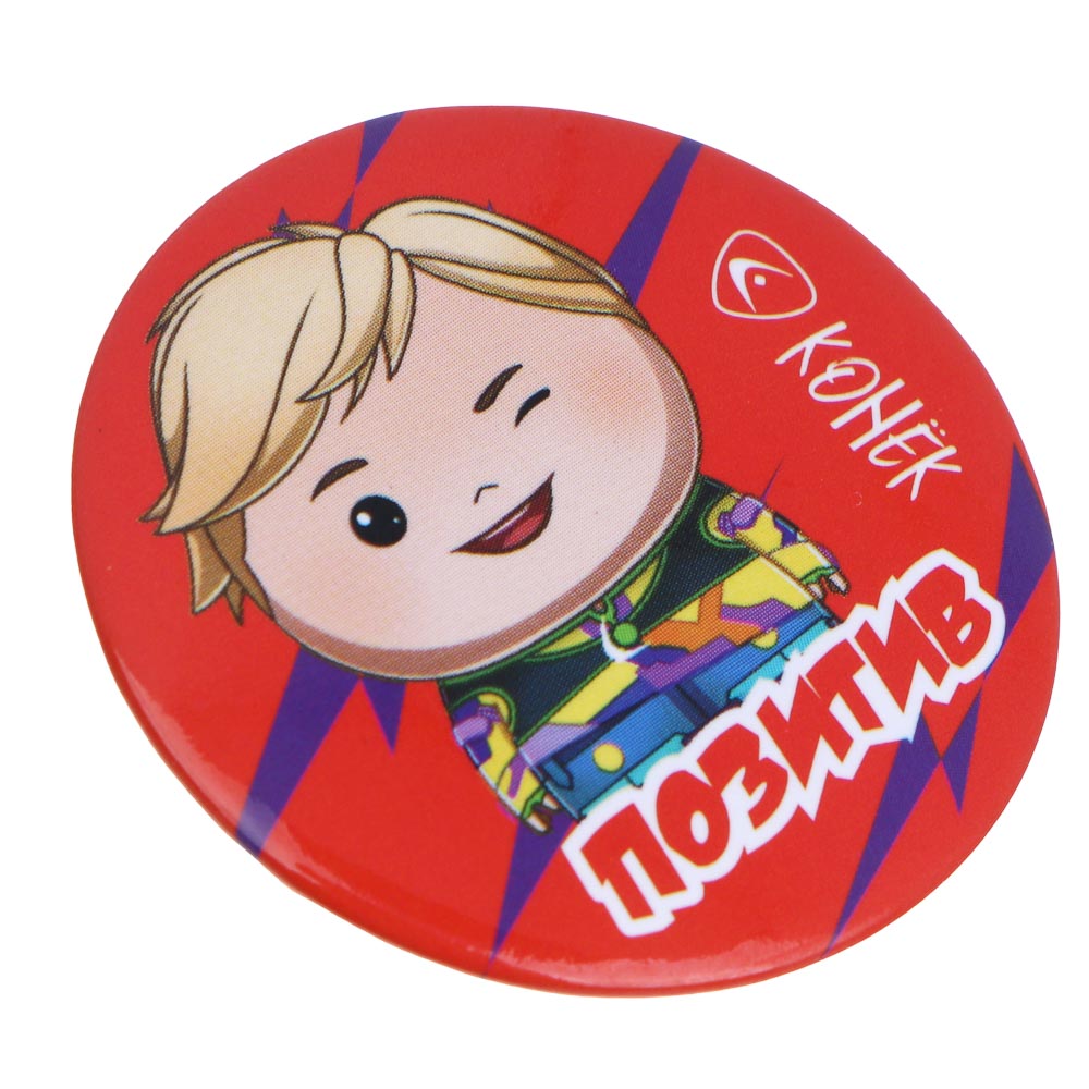 BY Русские Супергерои Набор значков, 6 штук, D=3,5 см, металл, 2 дизайна - #4