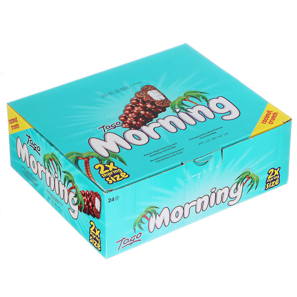 Батончик "Morning" с кокосом, покрытый молочным шоколадом с воздушными злаками 50 г. - #4