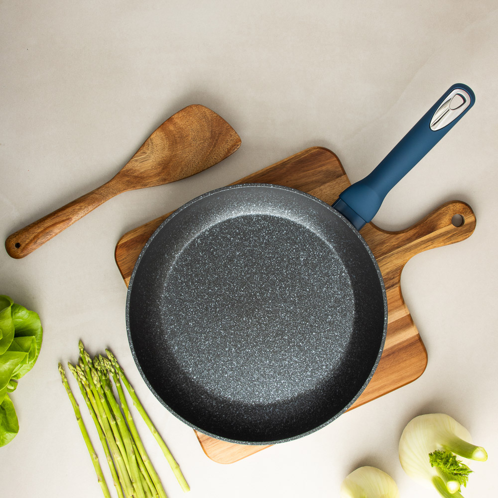 SATOSHI Ривьера Сковорода литая d28см, антипригарное покрытие мрамор, индукция - #12