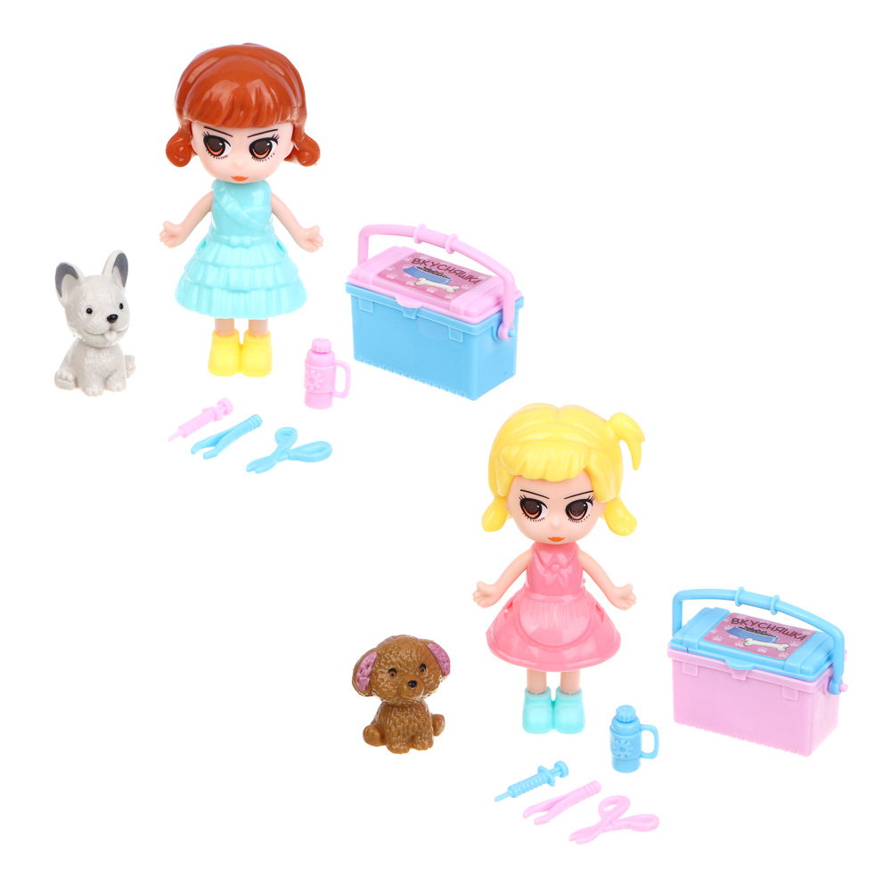 ИГРОЛЕНД Набор игровой "Кукла с питомцем", PP, ABS, 15х20,5х4 см - #2