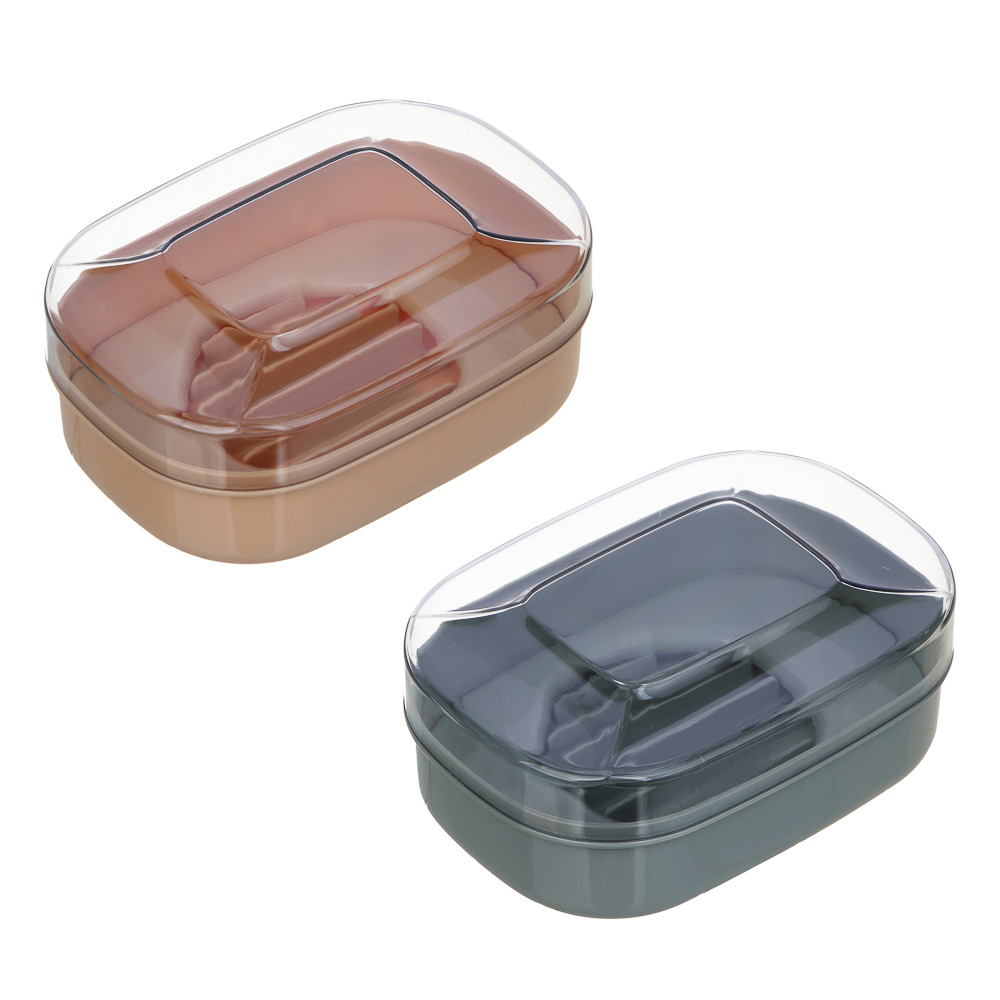 VETTA Мыльница, пластик, 13х9,5х5,5 см - #1