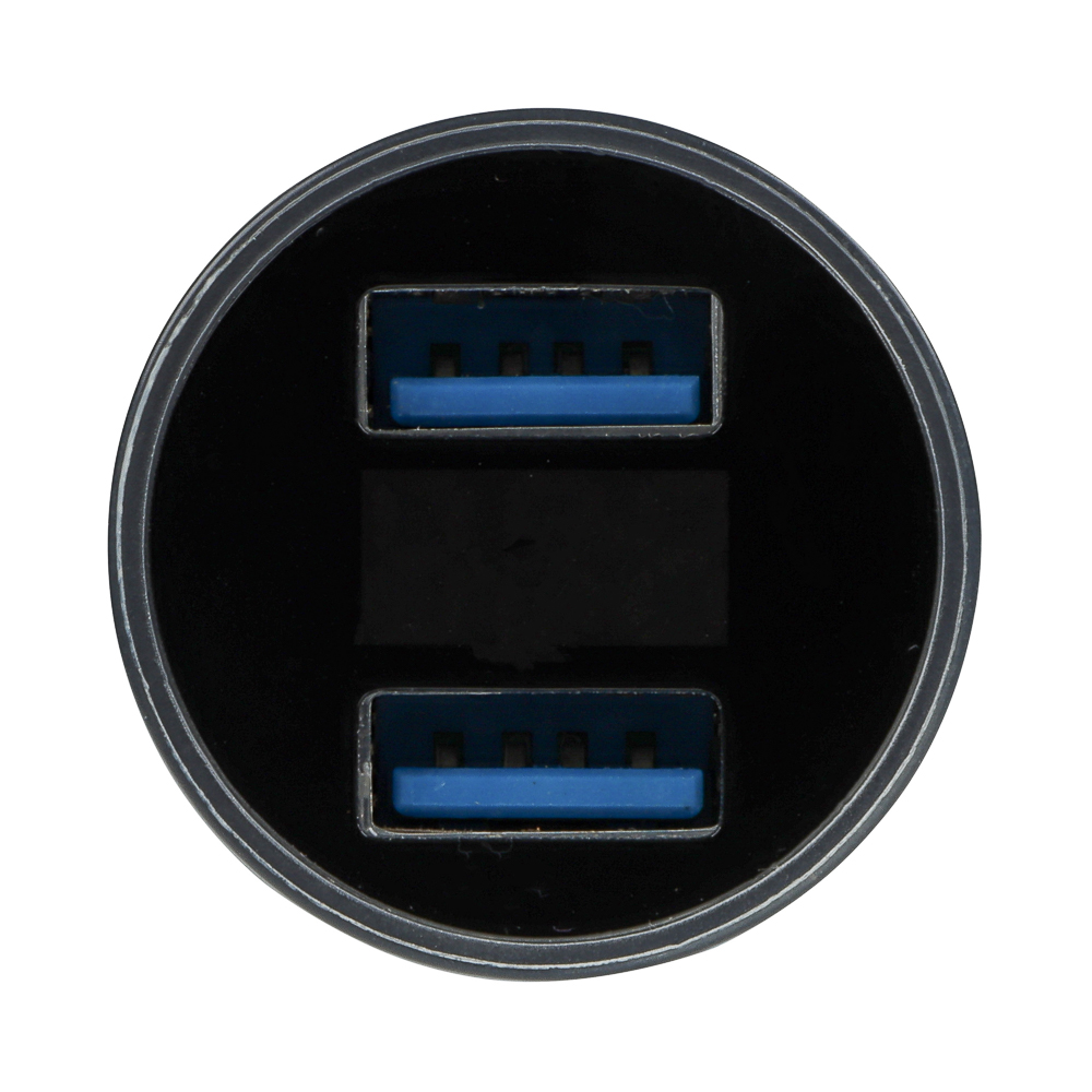 ЕРМАК Зарядное устройство в авто с дисплеем, 2xUSB, 3.1А, 12/24В, пластик - #5