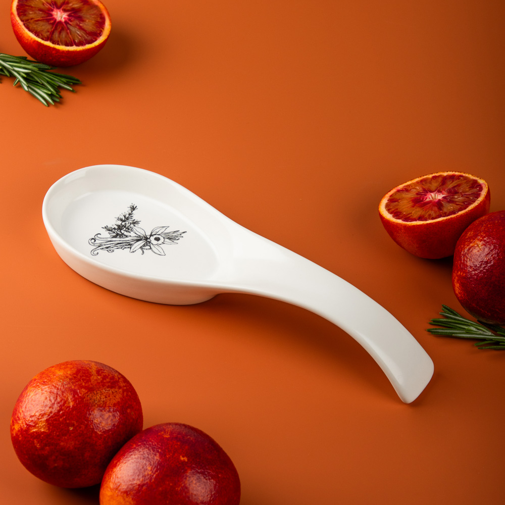 MILLIMI Китчен Подставка для ложки, 23х7х3,5см, керамика - #11