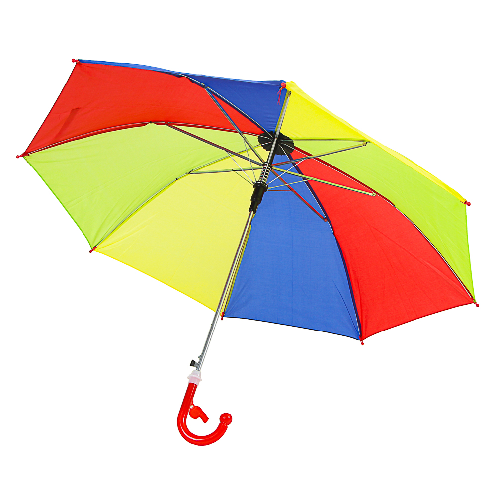 Зонт-трость детский, полиэстер, пластик, сплав, 43см, 8 спиц, 3-4 цвета - #4