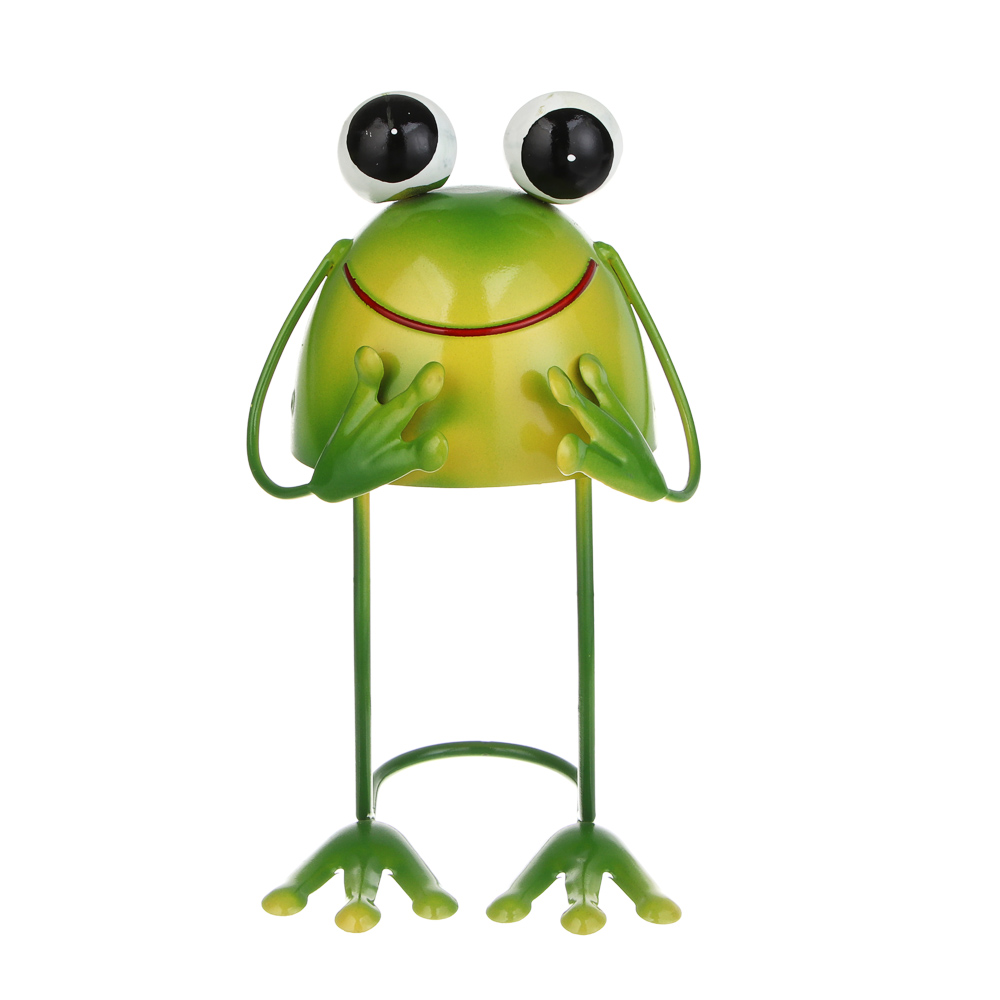 Фигурка садовая "Лягушка" тм INBLOOM, 10х10х19см, металл - #2
