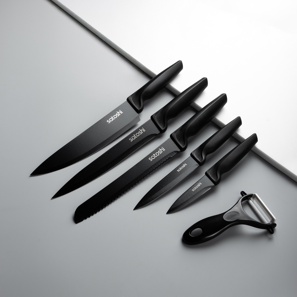 SATOSHI Марсан Набор ножей кухонных 6пр, в магнитной коробке - #12