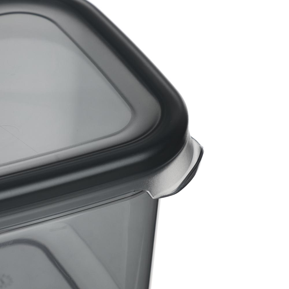 Ёмкость для сыпучих продуктов 0,7л 110х105х95мм, пластик, графит - #2