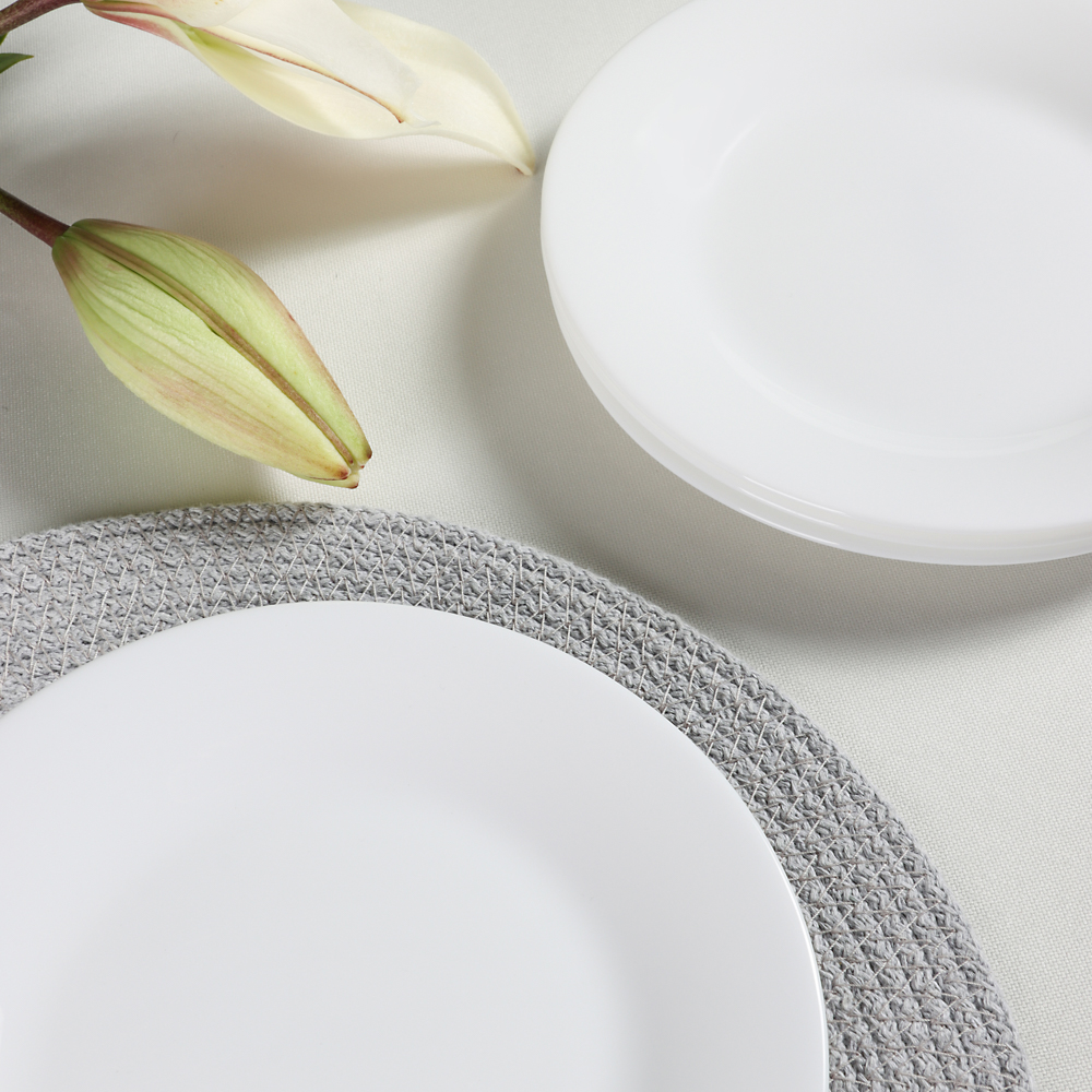 MILLIMI Набор столовой посуды 8пр (тарелка 17,5см - 4шт., салатник 16,5см - 4шт.), опаловое стекло - #9