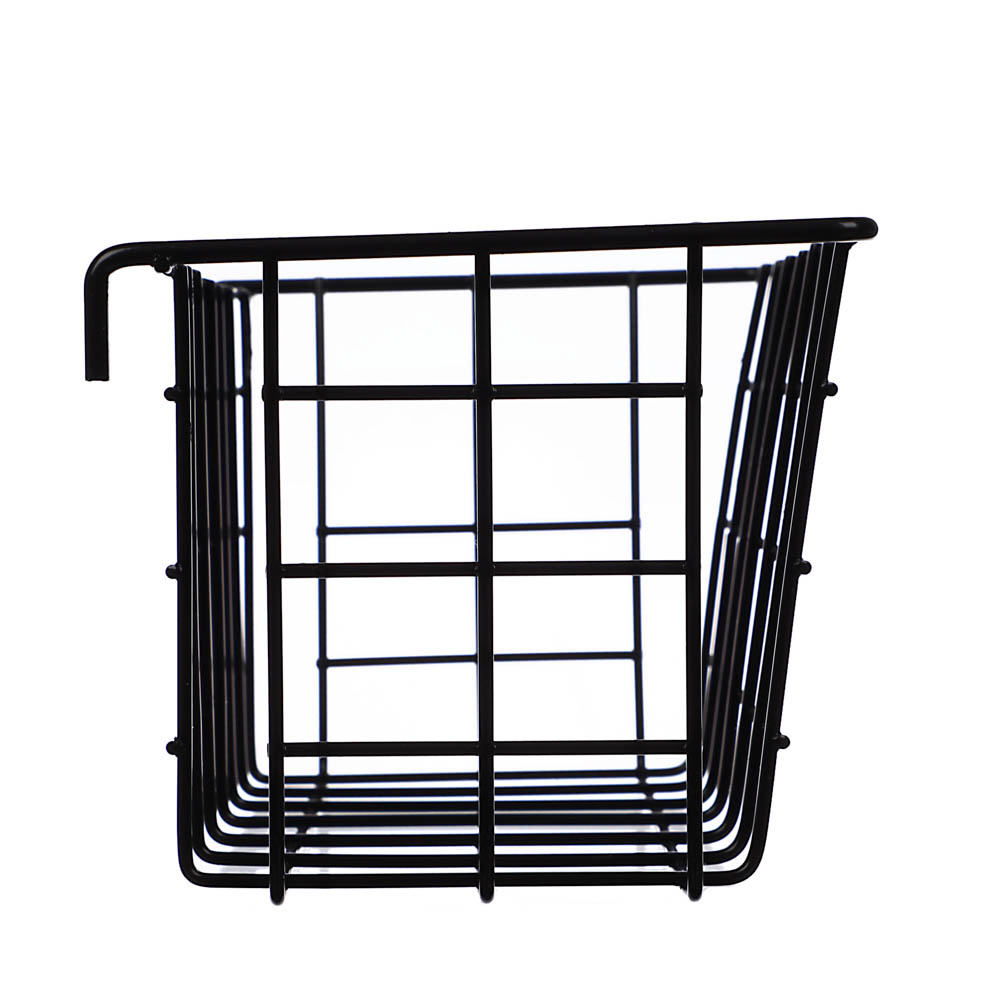 VETTA Корзинка универсальная подвесная, металл, 28х12х12см, черная - #2