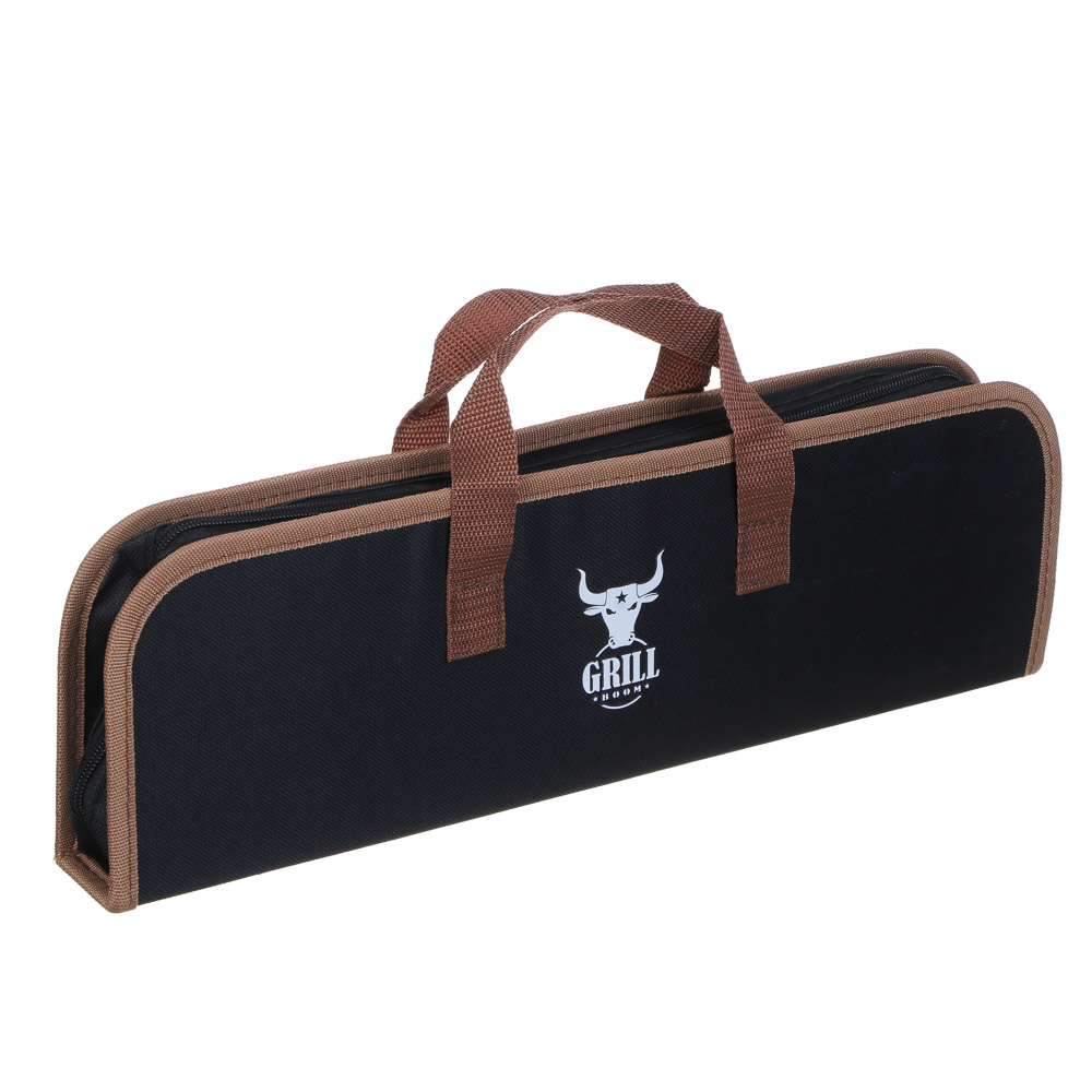 Набор для гриля 5 в 1 тм GRILLBOOM, деревянная ручка, нерж. сталь 2CR13 - #10