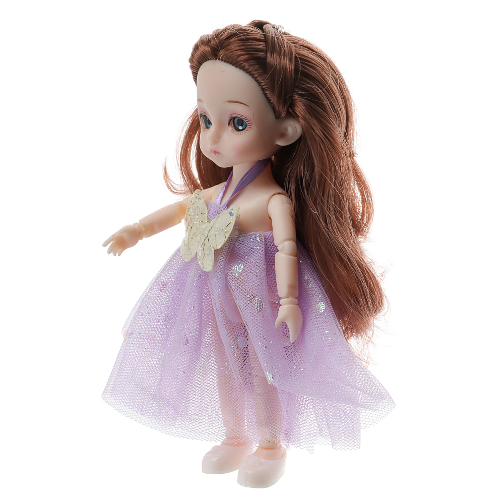 ИГРОЛЕНД Кукла шарнирная 15 см с аксессуарами, PP, ABS, PVC, 22х5,5х20 см, 4 дизайна - #35