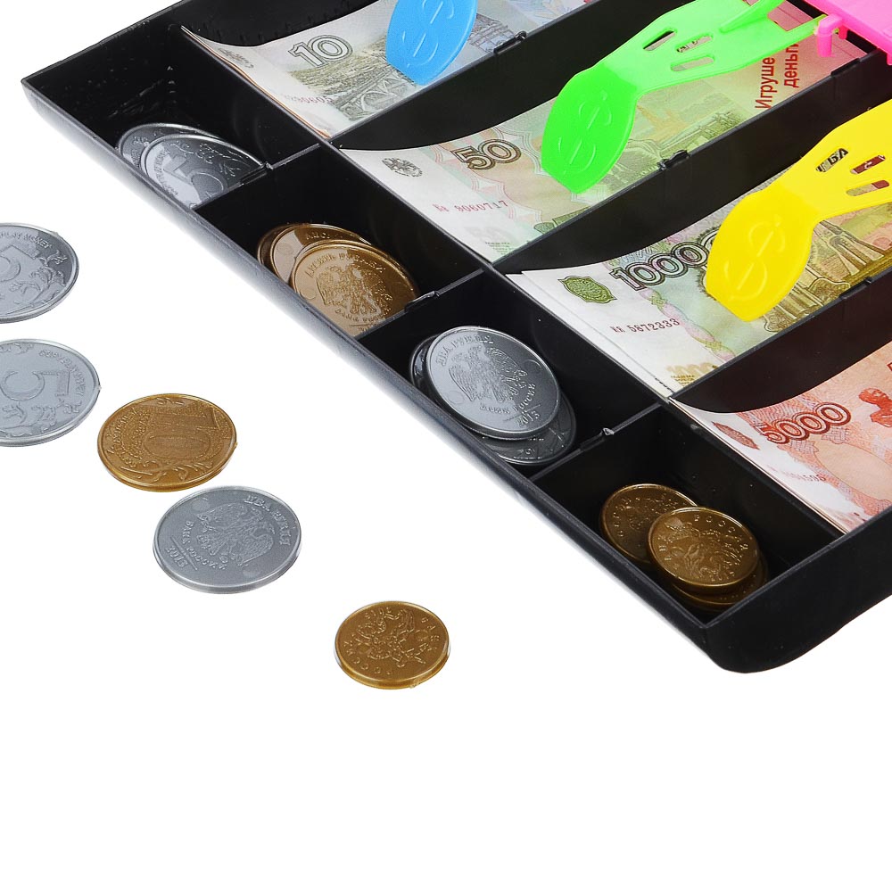 ИГРОЛЕНД Игровой набор "Играем в магазин" русские деньги, АБС, 17,2х28,5х2 см - #4