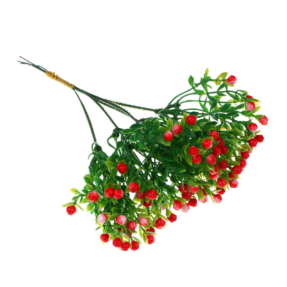 LADECOR Букет искусственных цветов с ягодами, 21 см, пластик, 2 цвета - #2