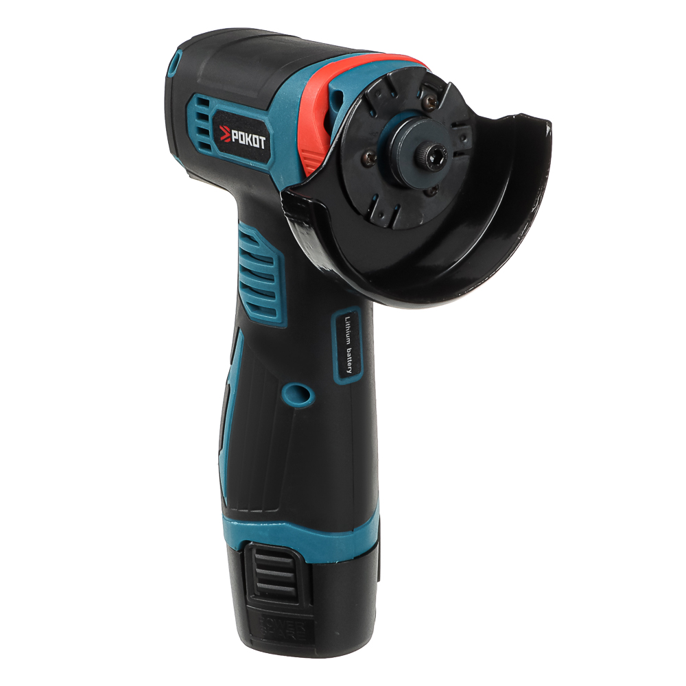 РОКОТ Аккумуляторная мини УШМ 12в, 2акб, пластиковый кейс, зарядное устройство, 7 дисков в компл. - #5