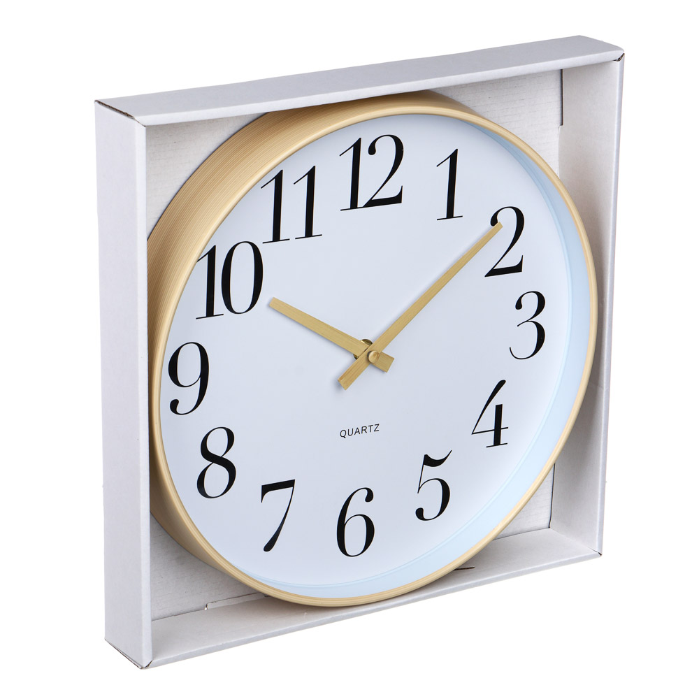 LADECOR CHRONO Часы настенные круглые, пластик, 30х30х4 см, 1xАА, арт.2-14 - #4