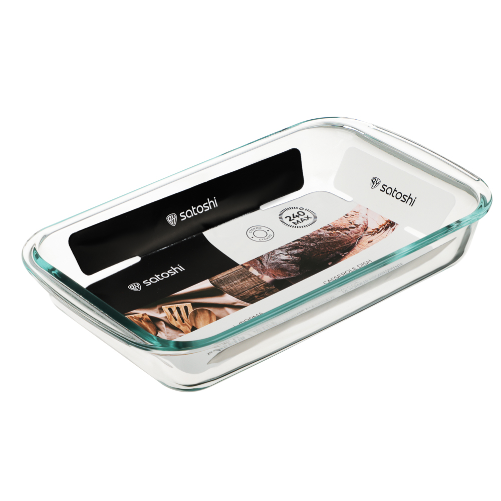SATOSHI Форма для запекания жаропроч. прямоугольная, с ручками, стекло, 29,5х17,4х5см, 1,6л, GB-1600 - #7