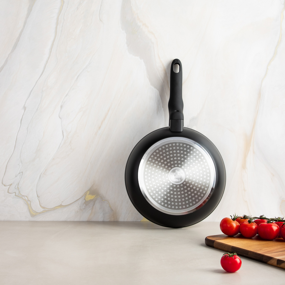 SATOSHI Стоун Сковорода литая d22см, антипригарное покрытие Мрамор, индукция - #12