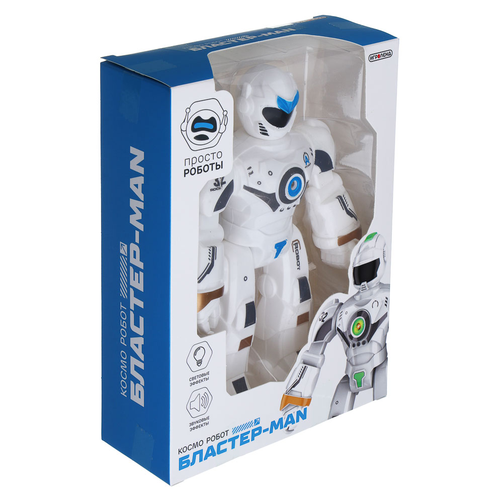 ИГРОЛЕНД Робот, свет, звук, пластик, 3хАG13, 15,5х6х20,8 см - #9