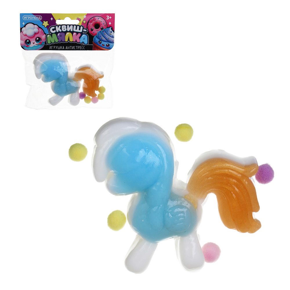 ИГРОЛЕНД Игрушка антистресс сквиш-мялка "Сладости" 5х5 см, TPR, ПЭ, 8 дизайнов - #1