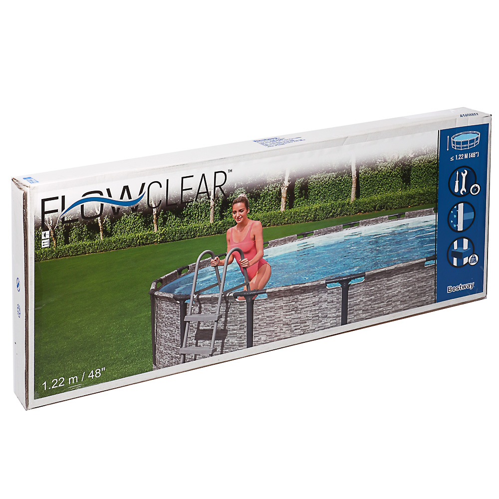 BESTWAY Лестница для бассейна, сталь, 122см, 58336 - #2