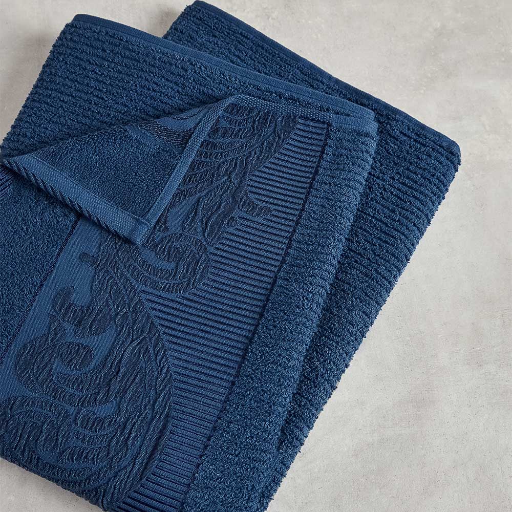 PROVANCE Нэви Полотенце махровое, 100% хлопок, 70х130см, 420гр/м, синий - #9