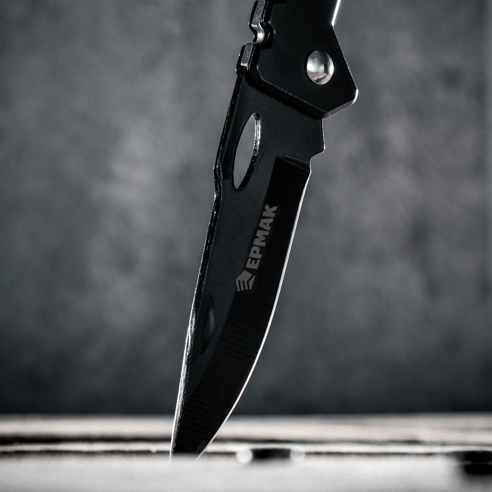 ЕРМАК Нож туристический складной 17 см. толщина лезвия 1,8 мм, нерж. сталь, арт.3 - #9