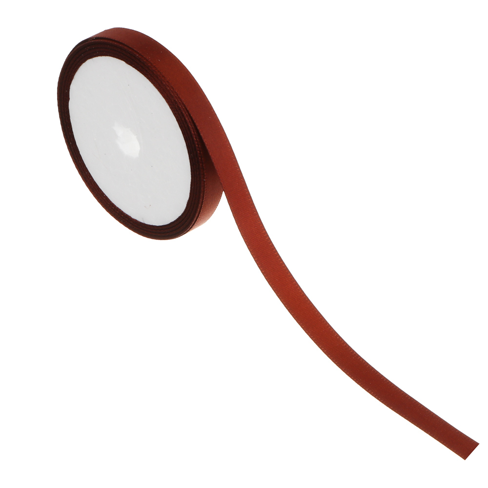 Лента для подарков атласная набор 5 цветов, 1 см x 4,5 м, полиэстер, арт.2 - #3