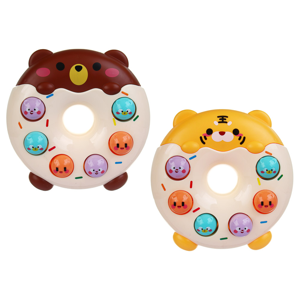 Развивающая игрушка сортер "Пончик", ABS, 22х5,5х15см, 2 диза - #2