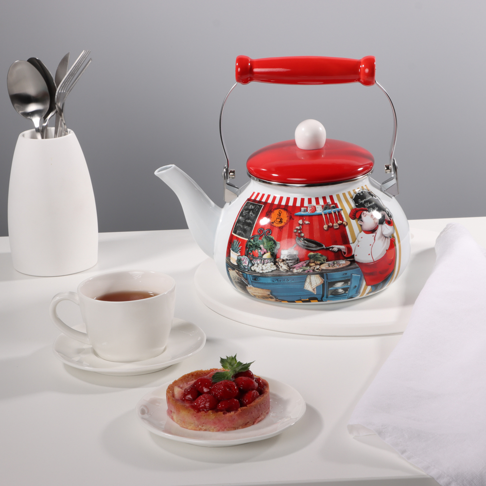 VETTA Повар Чайник эмалированный 2,5л, индукция - #8