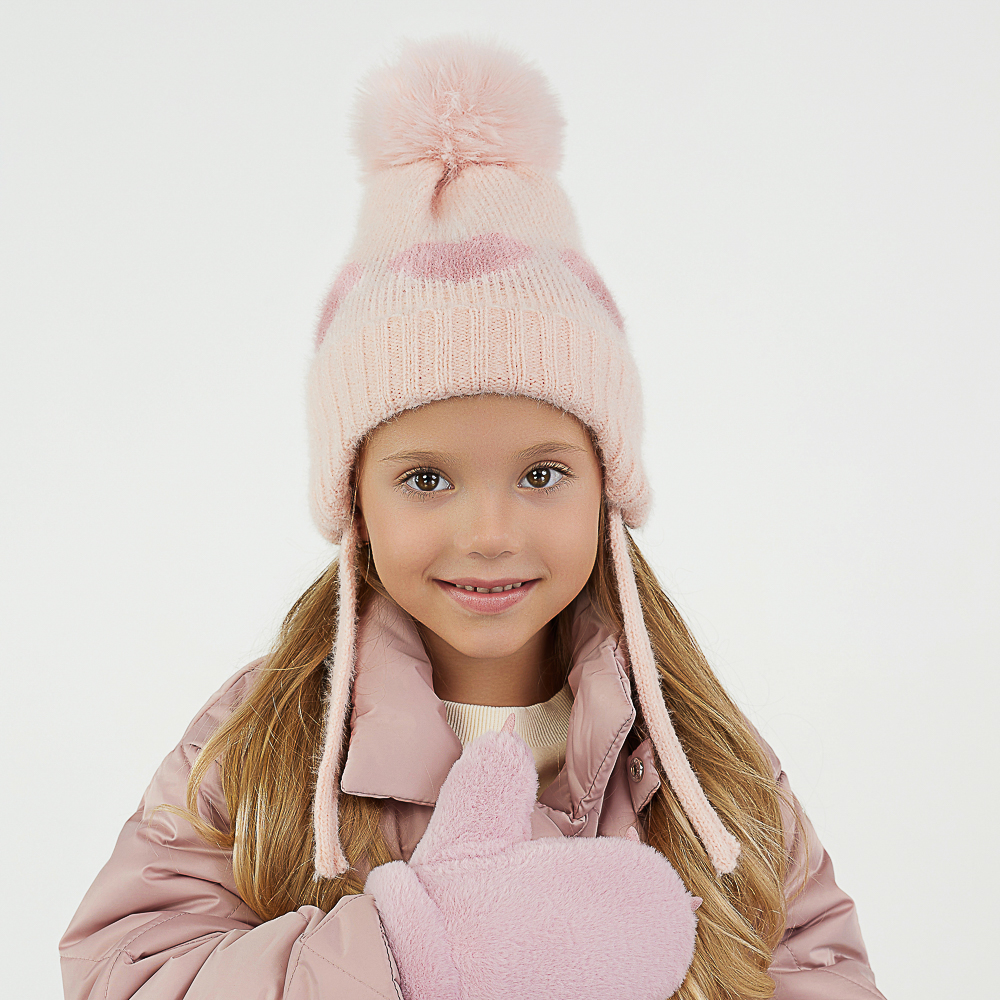 GALANTE Рукавицы детские из эко-меха с аппликацией лапки, р.12, 2 цвета, СЗПВ24-31 - #7