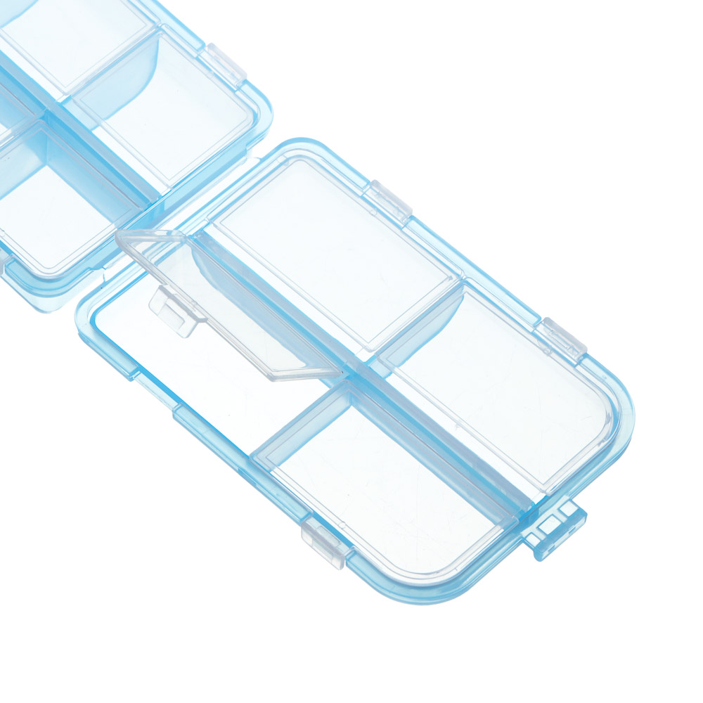 VETTA Бокс для таблеток 10 ячеек, 9х6х3 см, пластик - #4