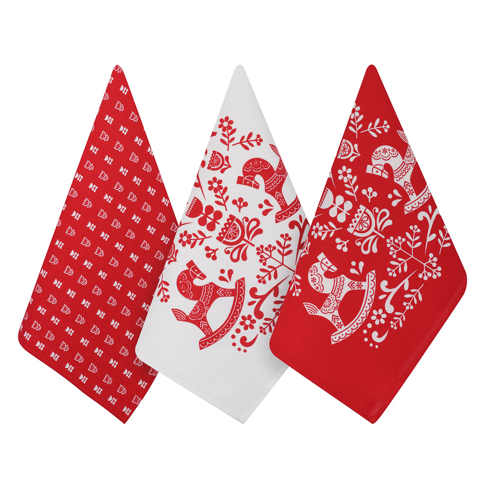 PROVANCE Красный конь Полотенце кухонное в наборе 3шт, 45х60см, 100% хлопок - #2