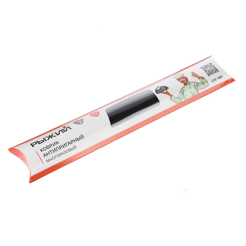 Коврик антипригарный для приготовления тм РЫЖИЙ, многоразовый, прочный, 40x33см, 0,2мм, тефлон - #1