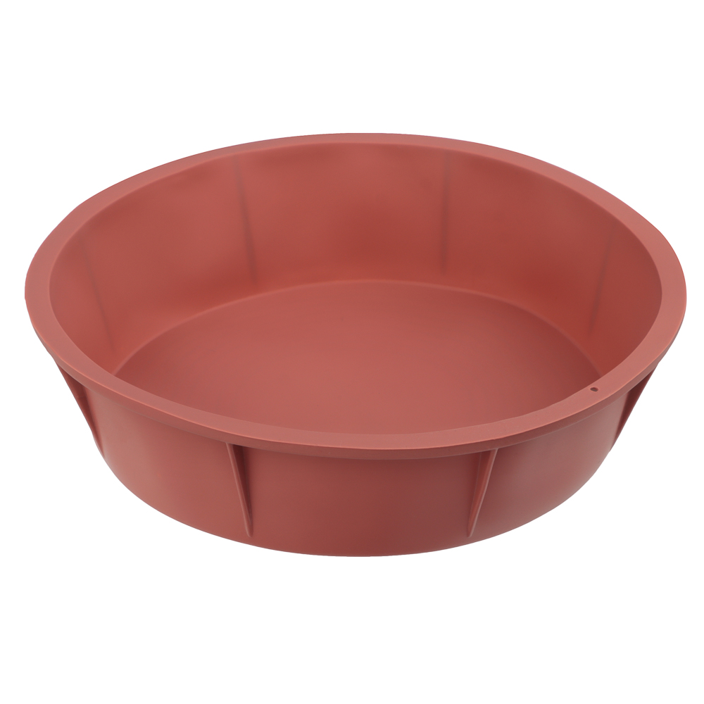 Форма силиконовая d20x5см, круглая, 3 цвета - #8