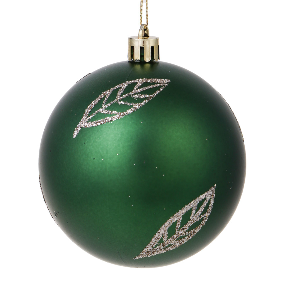 СНОУ БУМ Набор шаров 8 см, 4 шт, шампань, зеленый 26-162 - #3